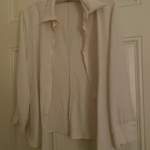 Armani Collezioni Button Down Blouse Sz Small